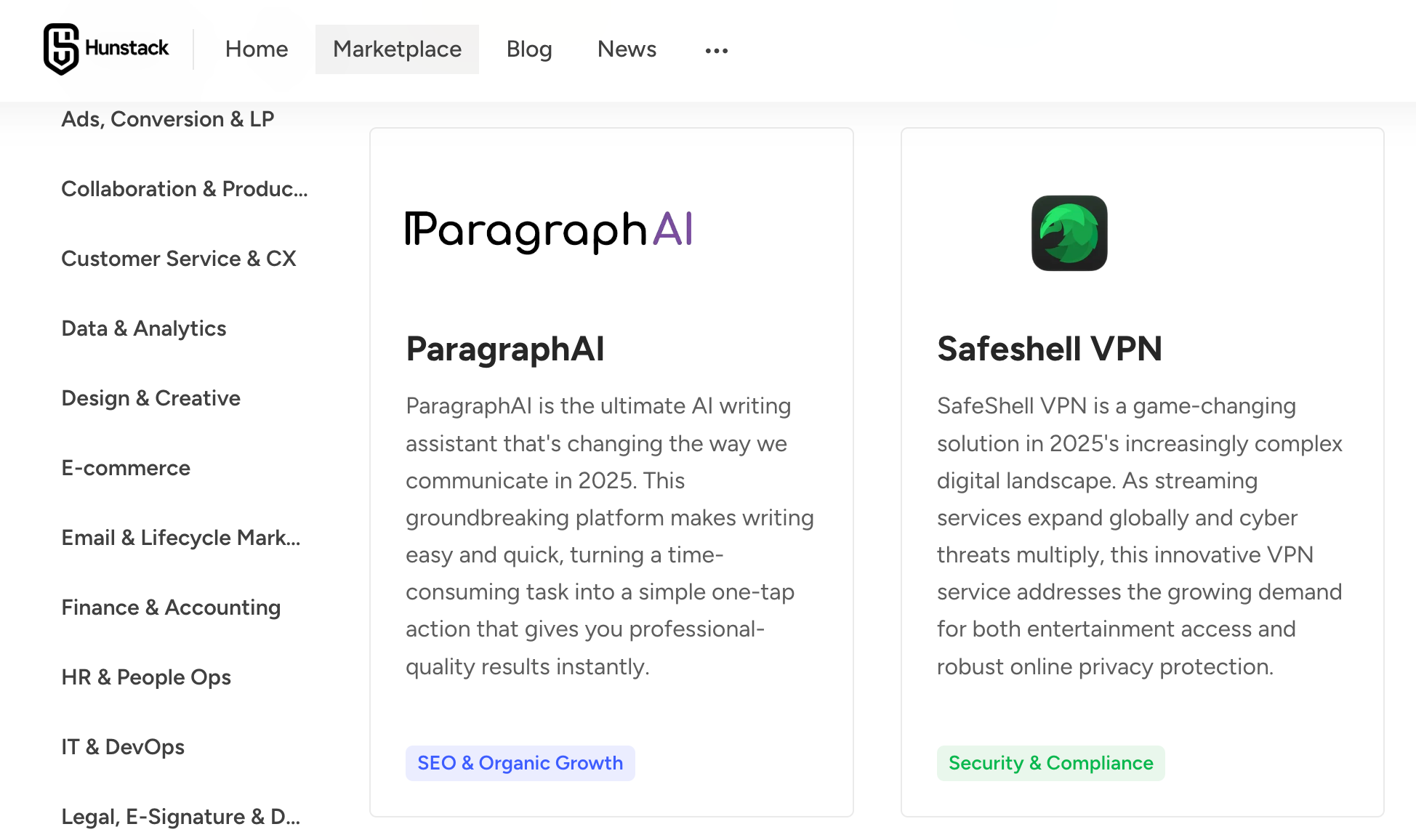 Find the perfect tools on Marketplace